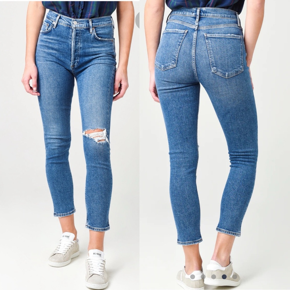 AGOLDE Women's Nico High-Rise Slim Fit Jean size 28